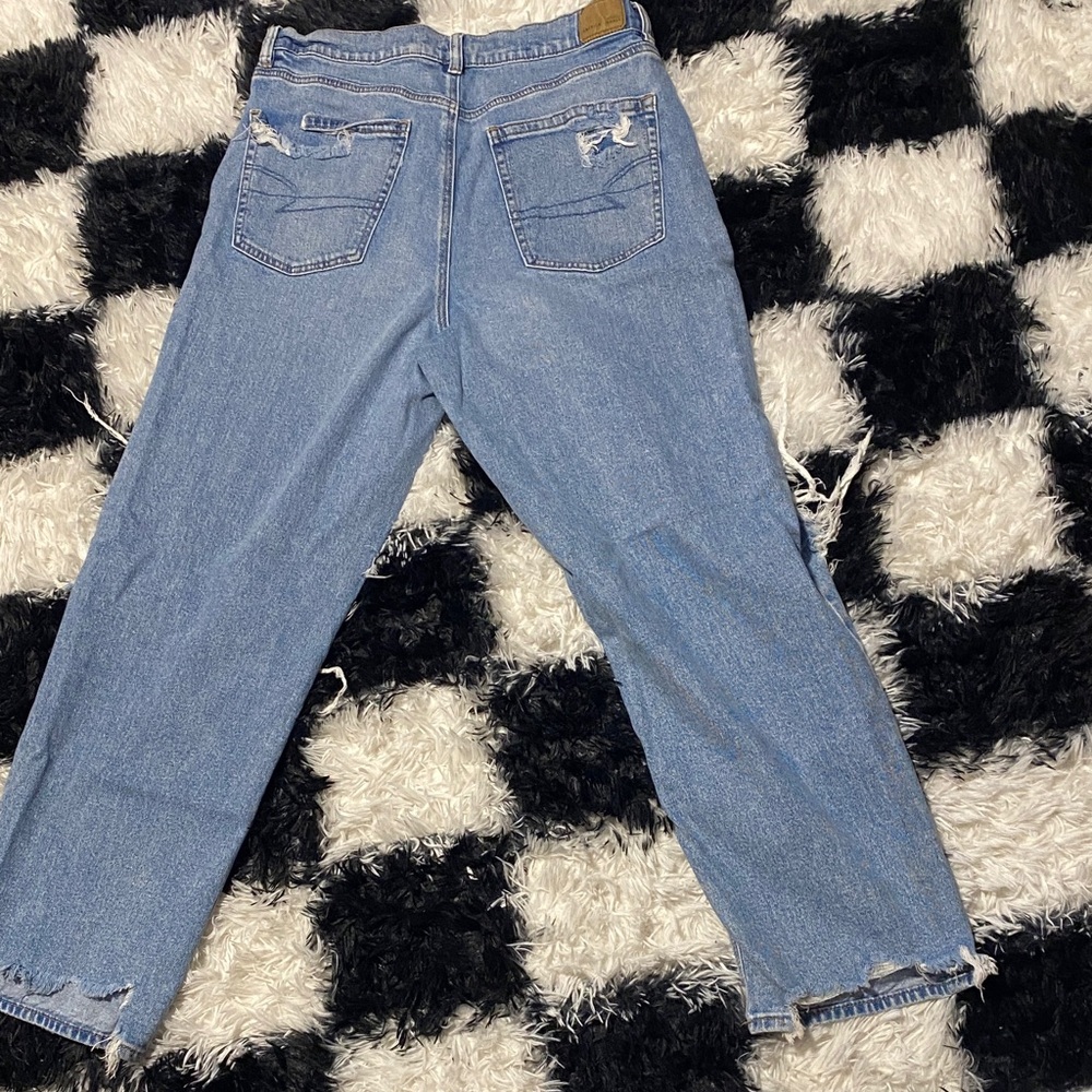 Distressed Light Blue Jeans - Picture 2 of 3